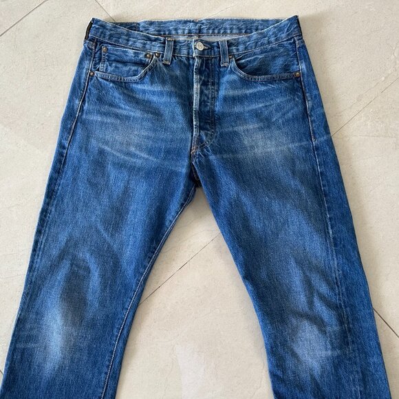 Levi's Vintage Clothing LVC 1947 501xx Selvedge Straight Leg Denim Jeans 33x32 - Picture 2 of 9